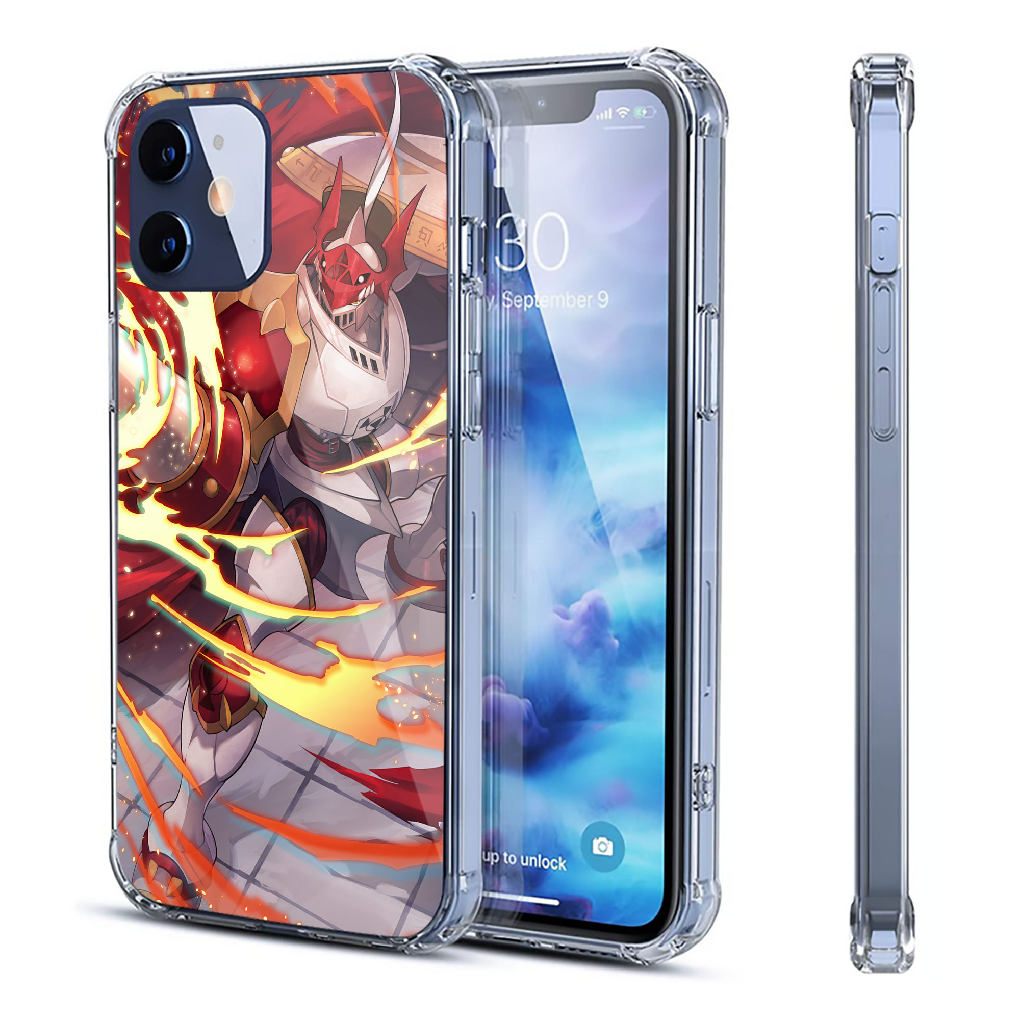 （画像用） Digimon デジタルモンスター/デジモン 【iPhone 12シリーズ対応】透明スマホケース（クリアソフトケース）